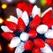 Christmas Red White 50 LED Strawberry String Light - Fairy Xmas Decor Lighting for Outdoor, Indoor, Patio, Party, Home, Wreath, Garland, Christmas Tree Decoration. (C9-Red White)